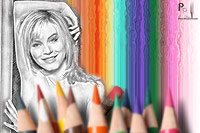 Pencil Pixels April 2010 Calendar cover - Hot on paper