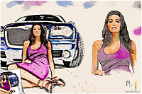 Pencil Pixels June 2010 Calendar cover - Airbrush with mistakes