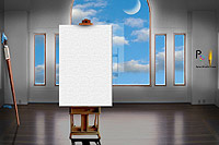 Pencil Pixels Calendar cover - Peace and a blank canvas