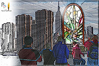 Pencil Pixels September 07 Calendar cover - When ideologies collide, buildings get erected