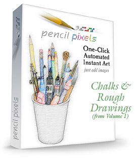PencilPixels.com One-Click Automated Instant Art
