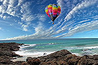 Pencil Pixels - Panarama as I arrived at the Beach