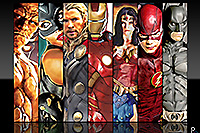 Pencil Pixels Super Heros of all makes and models