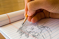 Pencil Pixels - Drawing on a memory