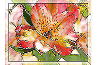 Pencil Pixels - Glass Flower