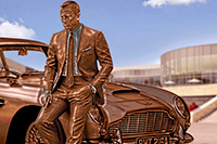 Pencil Pixels James-Bond-statue-outside-of-Glasgow-automotive-university