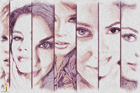 Pencil Pixels Picture of the Moment Calendar cover - Faces and Panels