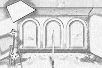 Pencil Pixels January 2013 Calendar cover Photoshop Scripts -The beginning of Time, pencil sketch version.