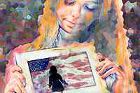 Pencil Pixels July 2014 Calendar cover -What led us here remains our path