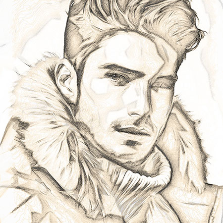 Charcoal Stick Sketch