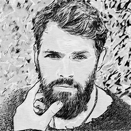 Charcoal Drawing on Panel