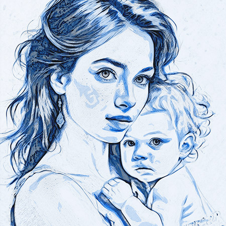 Blue version of The Smudgers Effect