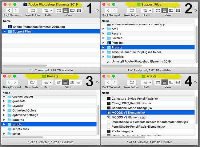 where elements scripts are stored