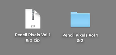 unzip the files