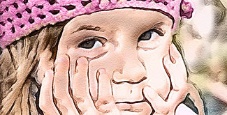 Pencil Pixels Caricature Panel Art Script